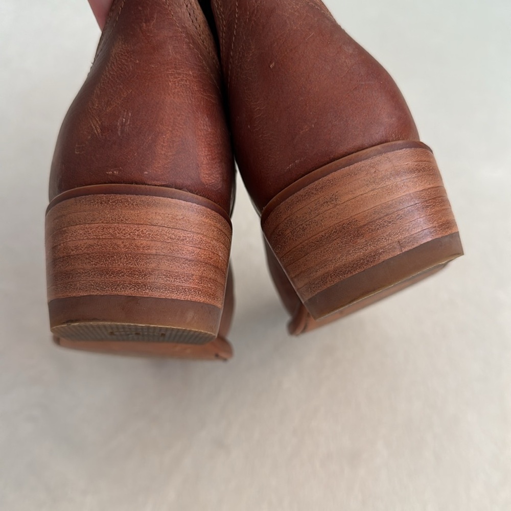 Tecovas Rustic Brown Leather Western Heeled Boots - Picture 14 of 16